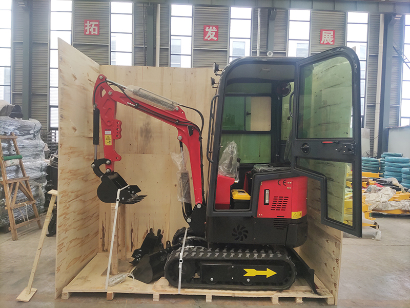 MK10B mini excavator shipped to Europe