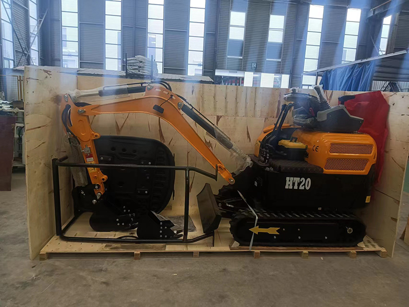 HT20 mini excavator shipped to Russia