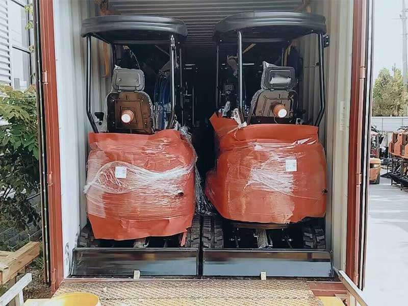 MK10 mini excavator shipped to German
